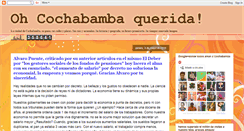 Desktop Screenshot of ohcochabambaquerida.blogspot.com