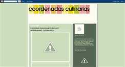 Desktop Screenshot of coordenadasculinarias.blogspot.com