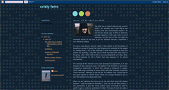 Desktop Screenshot of cristyferro.blogspot.com