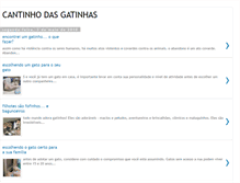 Tablet Screenshot of cantinhodasgatinhas.blogspot.com