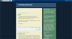 Desktop Screenshot of investingadventures.blogspot.com
