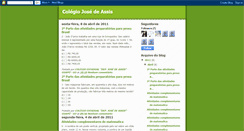 Desktop Screenshot of colegiojosedeassis.blogspot.com