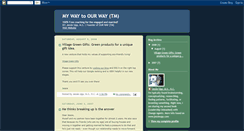 Desktop Screenshot of myway2ourway.blogspot.com
