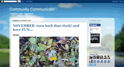 Desktop Screenshot of communitycommunicato.blogspot.com