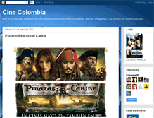 Tablet Screenshot of amigosdecinecolombia.blogspot.com