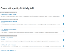 Tablet Screenshot of contenutiaperti.blogspot.com