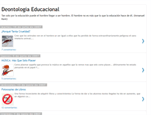 Tablet Screenshot of deontologiaeducacional.blogspot.com