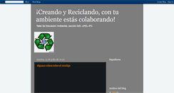 Desktop Screenshot of creandoyreciclando.blogspot.com