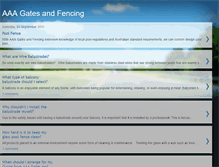 Tablet Screenshot of aaagatesandfencing.blogspot.com