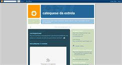 Desktop Screenshot of catequesedaestrela.blogspot.com