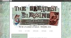 Desktop Screenshot of greatestblessing.blogspot.com