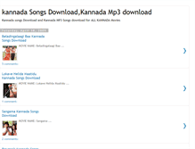 Tablet Screenshot of kannada-songs-download.blogspot.com