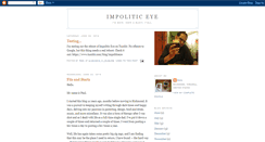 Desktop Screenshot of impoliticeye.blogspot.com