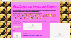 Desktop Screenshot of mulheresembuscadosenhor.blogspot.com