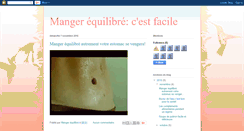 Desktop Screenshot of mangeequilibre.blogspot.com