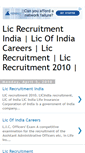 Mobile Screenshot of licrecruitment.blogspot.com