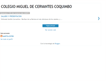 Tablet Screenshot of colegiomigueldecervantescoquimbo.blogspot.com