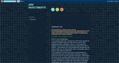 Desktop Screenshot of jeminvestments.blogspot.com