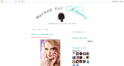 Desktop Screenshot of markedforglamour.blogspot.com