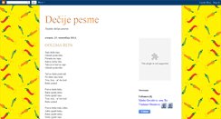 Desktop Screenshot of decijepesme.blogspot.com