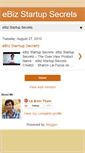 Mobile Screenshot of ebizstartupsecrets.blogspot.com