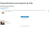 Tablet Screenshot of emprendimientocomoproyectodevida.blogspot.com
