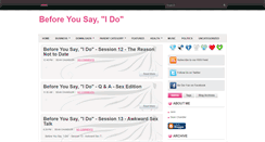 Desktop Screenshot of beforeyousayido.blogspot.com