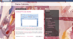 Desktop Screenshot of dianis-dianacabrera.blogspot.com