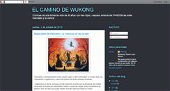 Desktop Screenshot of elcaminodewukong.blogspot.com