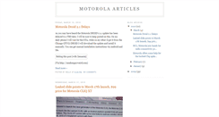 Desktop Screenshot of motorolaarticles.blogspot.com