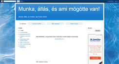 Desktop Screenshot of munkaoldal.blogspot.com