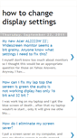 Mobile Screenshot of howtochangedisplaysettings.blogspot.com