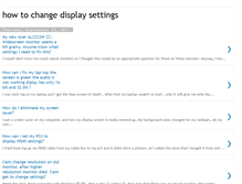 Tablet Screenshot of howtochangedisplaysettings.blogspot.com