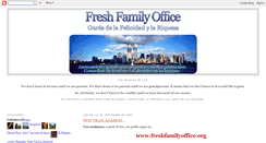 Desktop Screenshot of freshfamilyoffice.blogspot.com