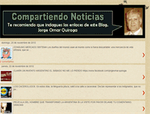 Tablet Screenshot of compartiendonoticias.blogspot.com