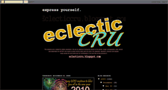 Desktop Screenshot of eclecticcru.blogspot.com