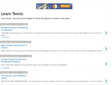 Tablet Screenshot of learn-tennis.blogspot.com