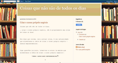 Desktop Screenshot of coisasquenaosaodetodososdias.blogspot.com