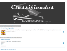 Tablet Screenshot of classificadoscarrolivre.blogspot.com