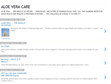 Tablet Screenshot of aloecare4u.blogspot.com