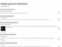 Tablet Screenshot of choose-your-own-adventure.blogspot.com