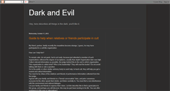 Desktop Screenshot of mydarkandevil.blogspot.com
