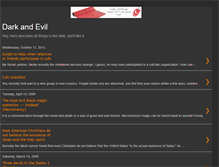 Tablet Screenshot of mydarkandevil.blogspot.com