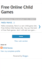 Mobile Screenshot of child-games.blogspot.com