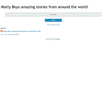 Tablet Screenshot of mattyboystravels.blogspot.com