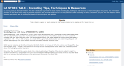 Desktop Screenshot of lastocktalk.blogspot.com