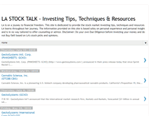 Tablet Screenshot of lastocktalk.blogspot.com