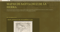 Desktop Screenshot of mapas-santa-cruz-de-la-sierra.blogspot.com