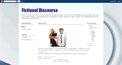 Desktop Screenshot of fictionaldiscourse.blogspot.com