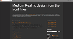 Desktop Screenshot of mediumreality.blogspot.com